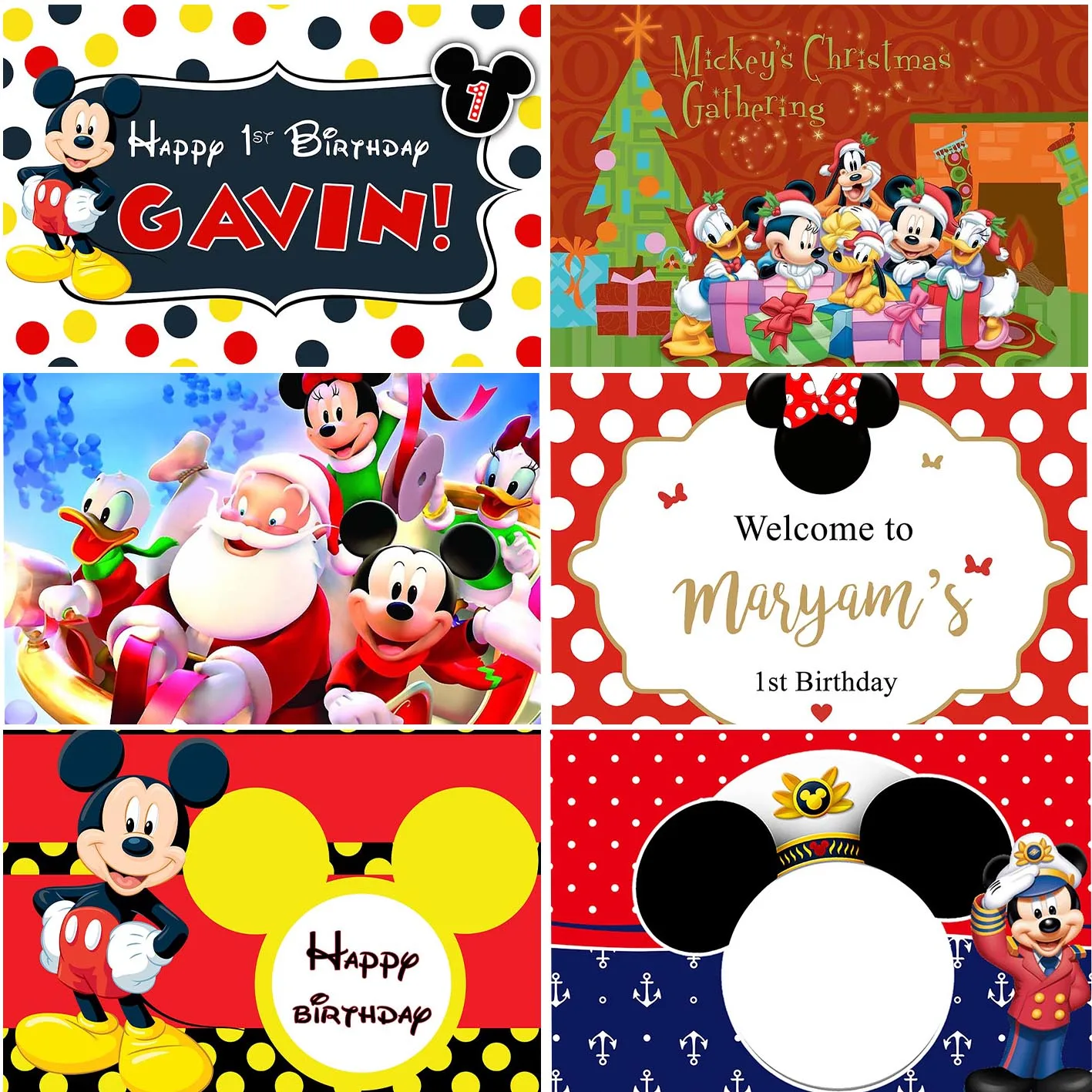 

Студийные фоны Disney для детей, декор для дня рождения, баннер на заказ, реквизит для студийной фотосъемки