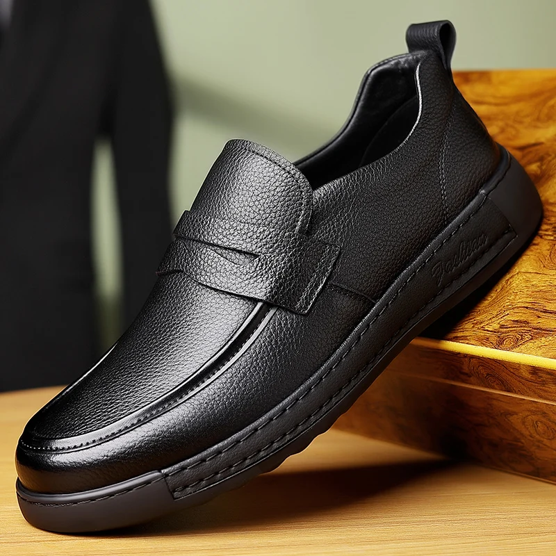 Men's Leather Shoes Men Loafers Stylish Summer Shoes Male Driving