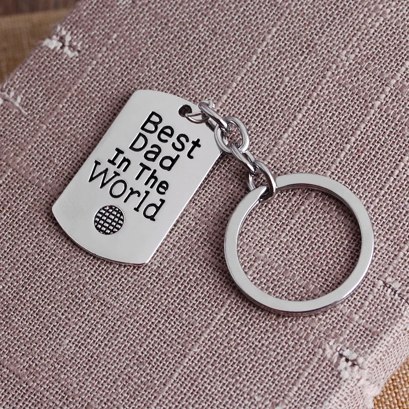 

Father's Day Gift Keychain Popular Creative Alloy Letter Keychain Express Love Fashion Simple Keyring Backpack Pendant Jewelry