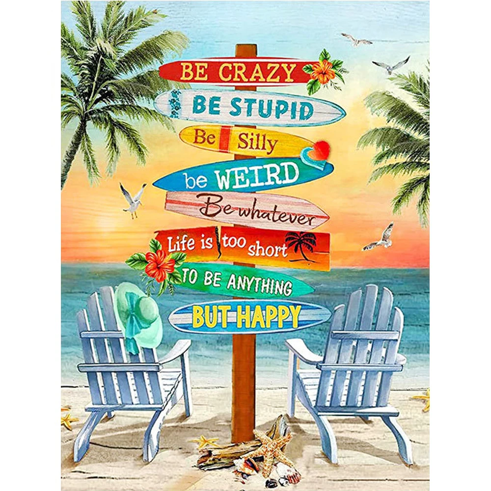 

Приморская алмазная живопись 5d полностью новые пляжные картины Стразы Вышивка крестиком пейзаж мозаика настенное искусство