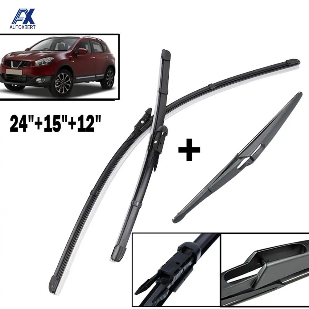 Set-Front-Rear-Wiper-Blades-For-Nissan-Qashqai-J10-2006-2007-2008-2013 ...