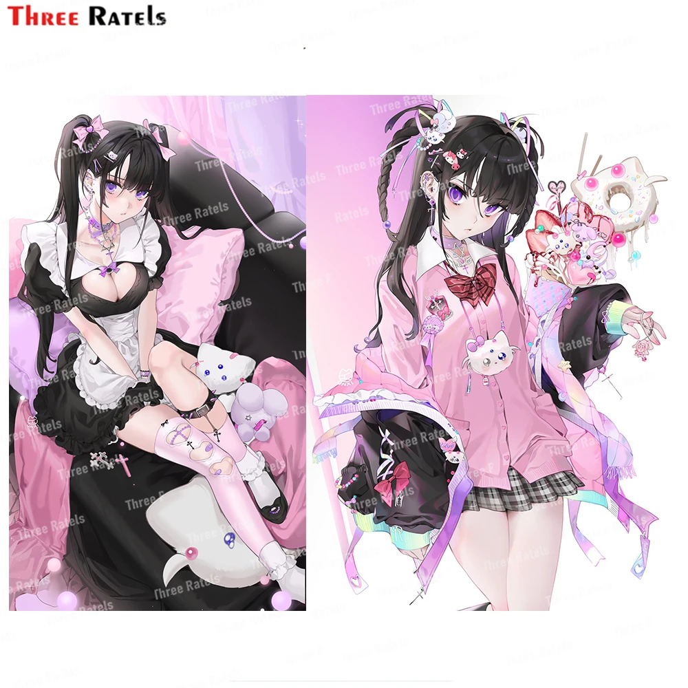 

Three Ratels i380 Violeta original car stickers wall decal anime cute auto accessories for home decoration