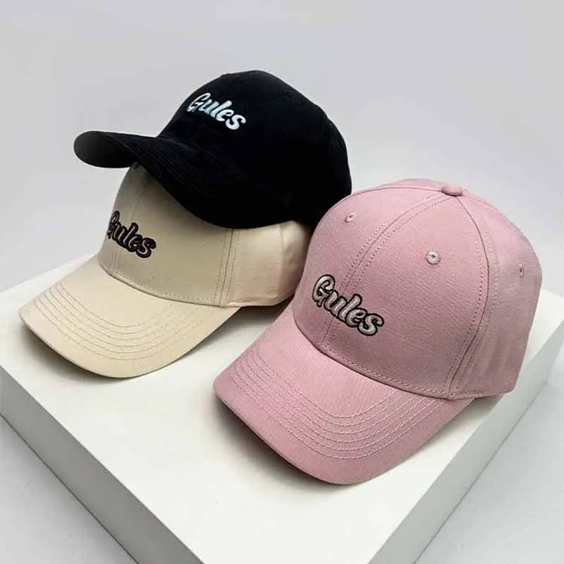 

New Men Women Korean Embroidered Letters Baseball Hats Breathable Sunshade Versatile Recreational Snapback Caps Fashion ins
