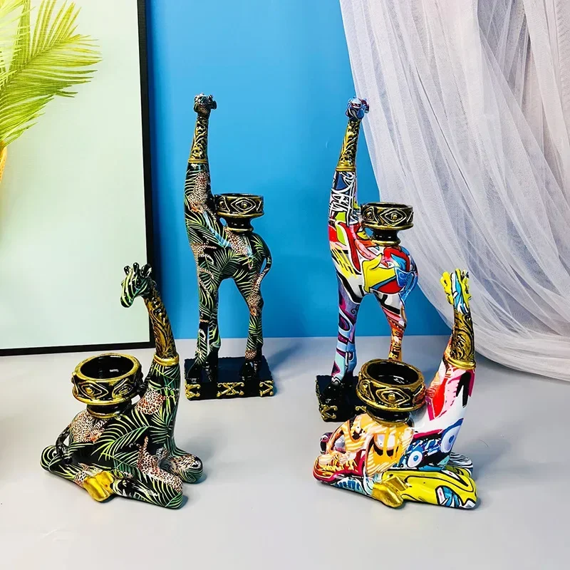 

Modern Minimalist Deer Animal Candlestick Ornaments, Porch, Living Room,TV Cabinet,Dining Table,Creative Home Decoration Crafts