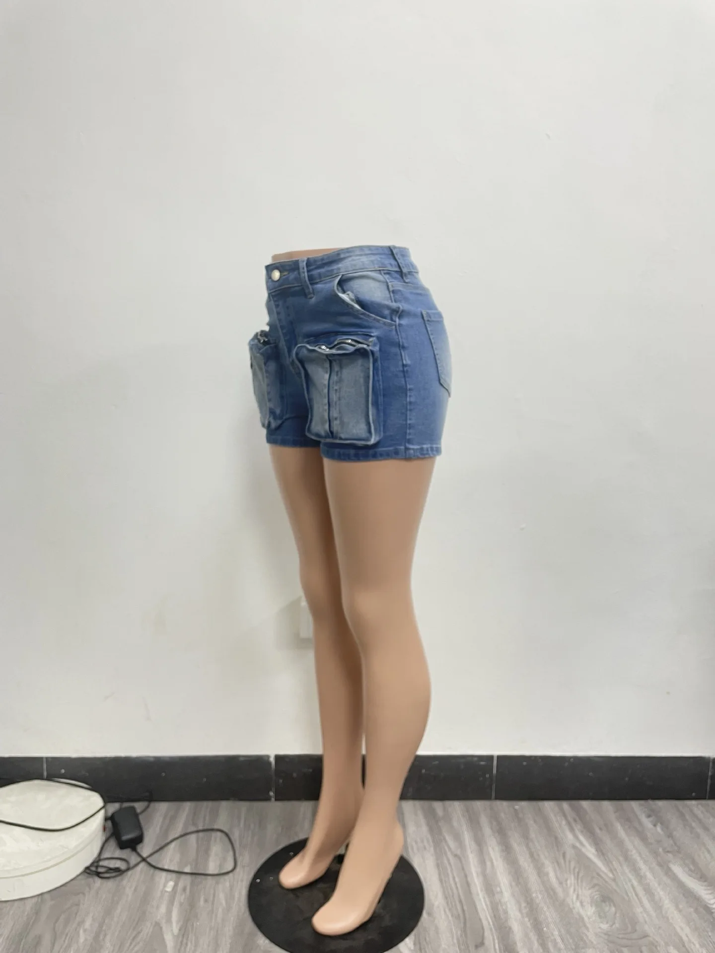 Nowsaa Denim Shorts Lifestyle Shot