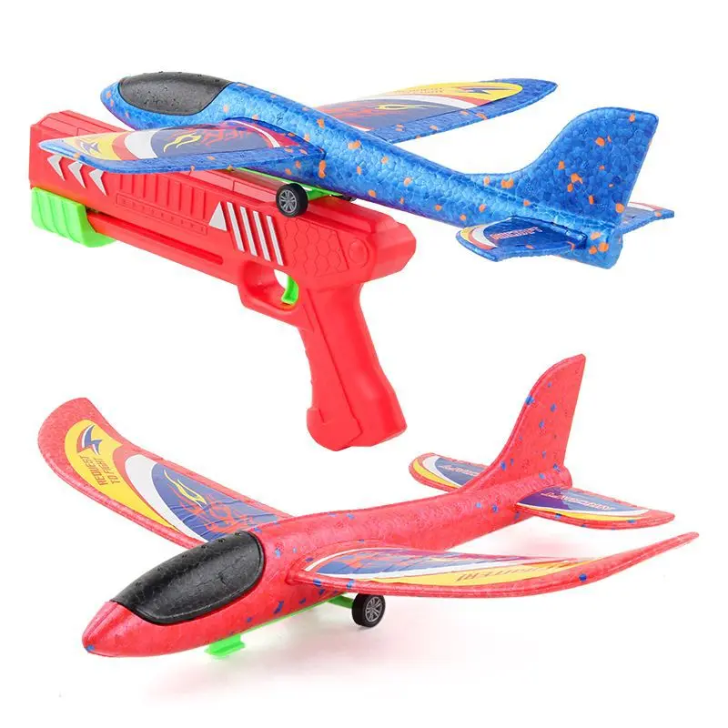 ChildrensLeisureToysEjectFoamAircraftGunOneClickReleaseEpp