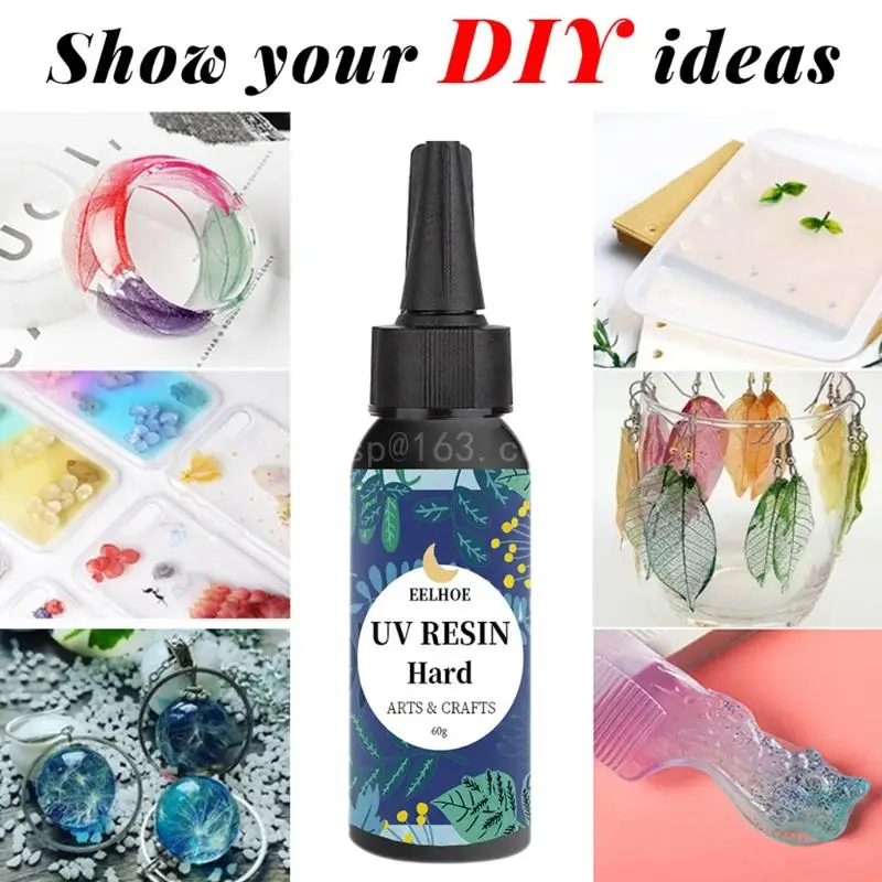 

UV Resin 100g Hard Type Glue Curing for DIY Jewelry Making Craft Decoration