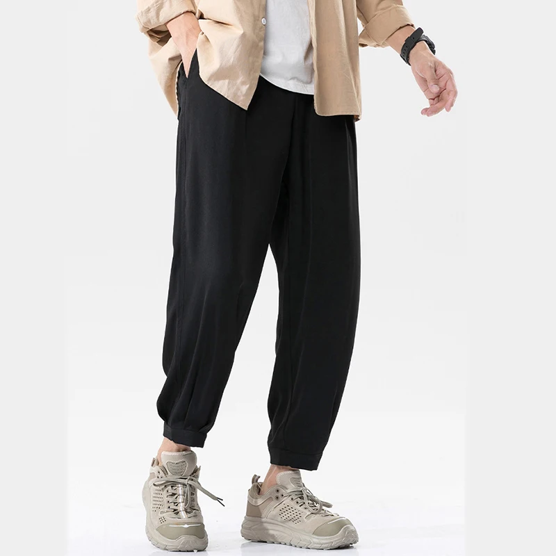 Summer Ice Silk Casual Pants For Men And Women's Hiking Luxury Brand Mountaineering And Cycling Loose Straight Leg Sports Pants