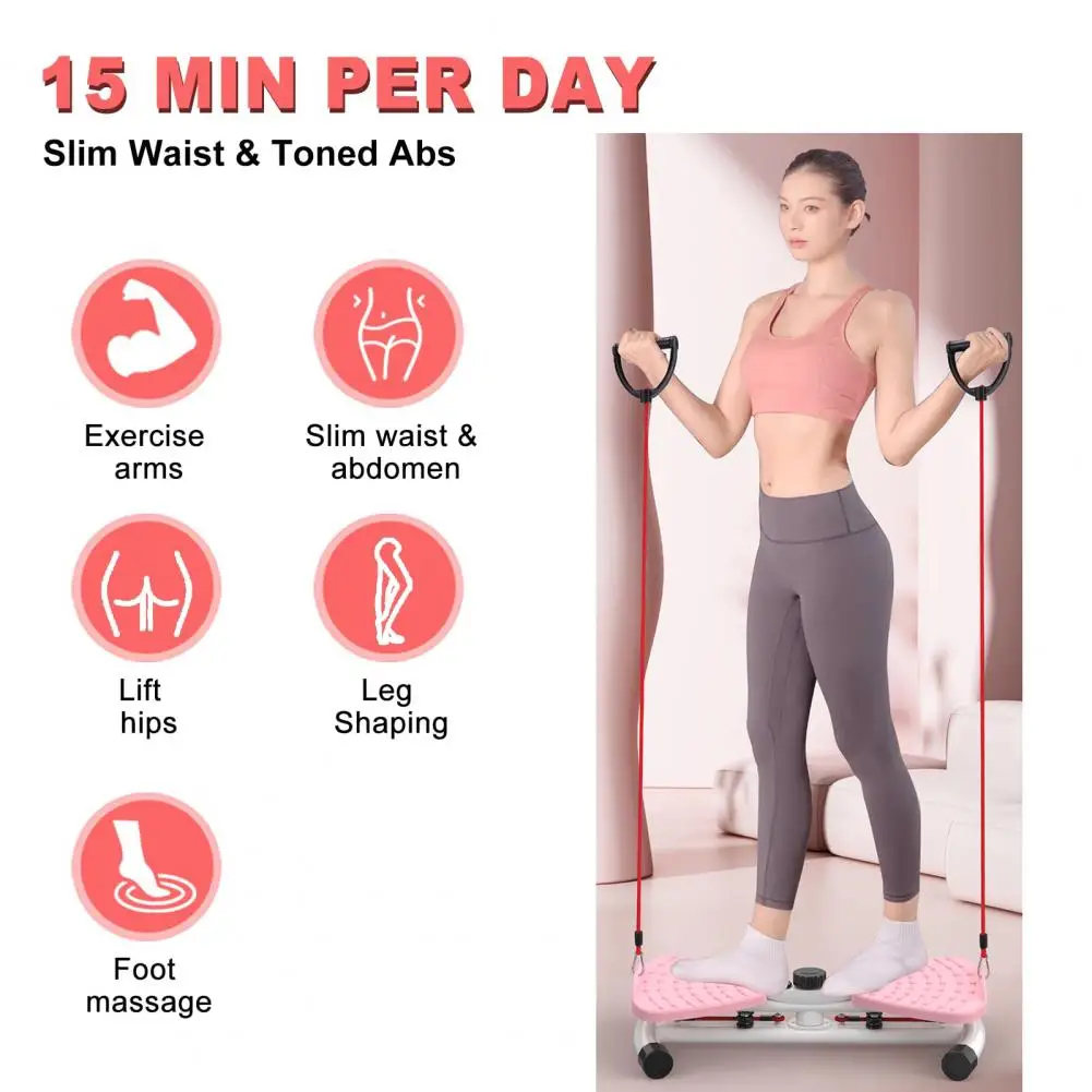 Waist Twister Machine With Resistance Bands - Shein