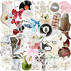 Aesthetic Self - Care Waterproof Sticker Set (50 - Pack) (50Pcs)