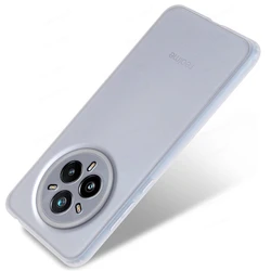 Premium TPU Soft Silicone Back Phone Cover - Sleek & Durable Case for Realme 14 Pro Lite (Transparent White)