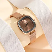 Fashion Women Small Dial Quartz Mesh Strap Watch 5