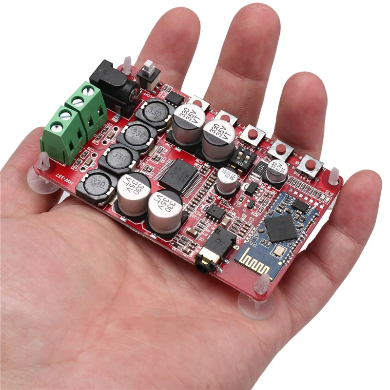 EDT-TDA7492P 50W+50W Digital Amplifier Board Wireless Bluetooth Audio Receiver Amplifier Board Module Power Supply 8-25V