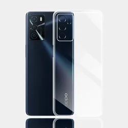 Crystal Clear Soft Silicone Phone Case - Transparent Protective Cover for OPPO A16S (Clear)