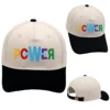 POWER Trucker Hat Embroidery GD Baseball Cap Men  High Quality Retro Double Color Woman Cap Adjustable Buckle Unisex 1