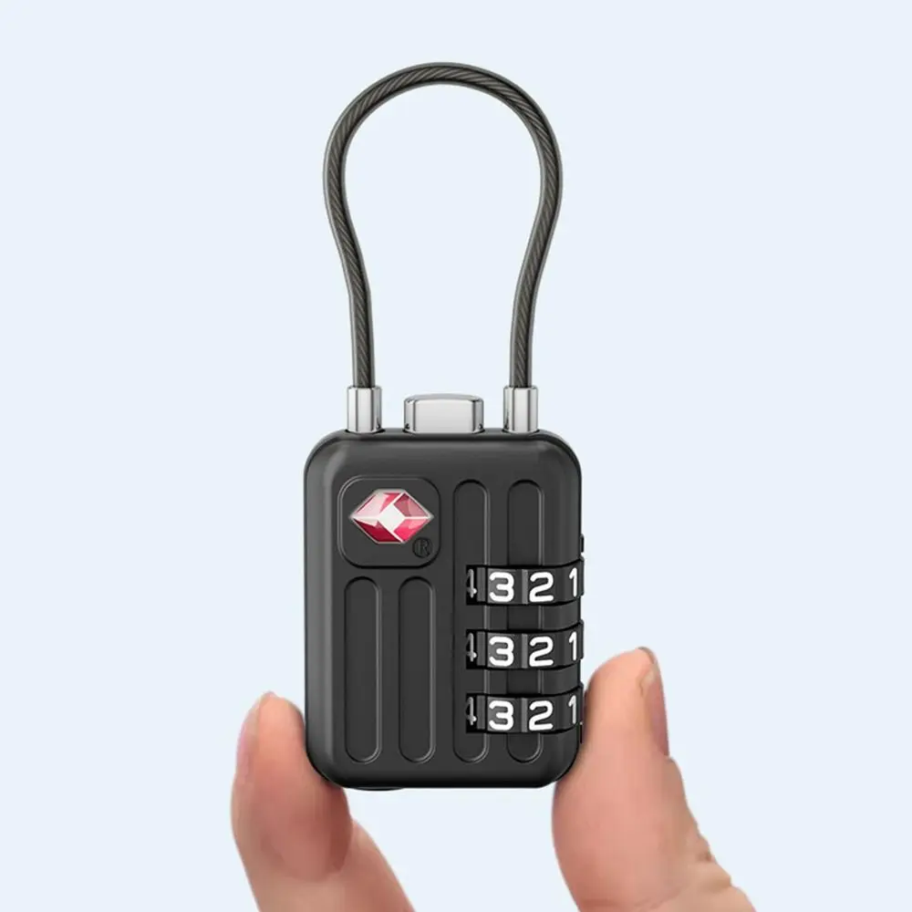 Zinc Alloy 3 Digit Combination Lock for Luggage Security