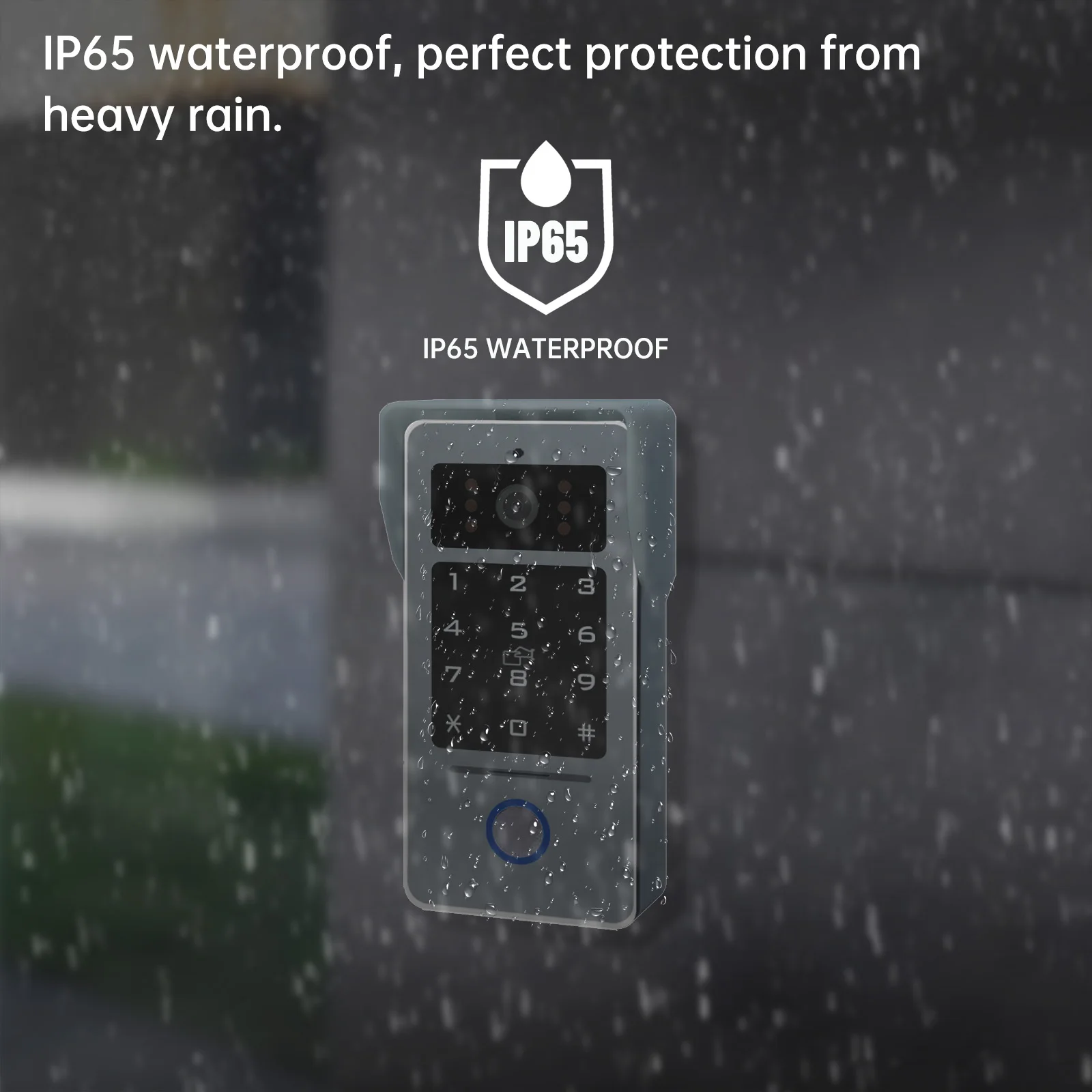2 Wire Video Intercom System 7" IPS LCD Screen Night Vision RFID Unlock Smart Wifi Video Doorbell 1080P Video Phone 4