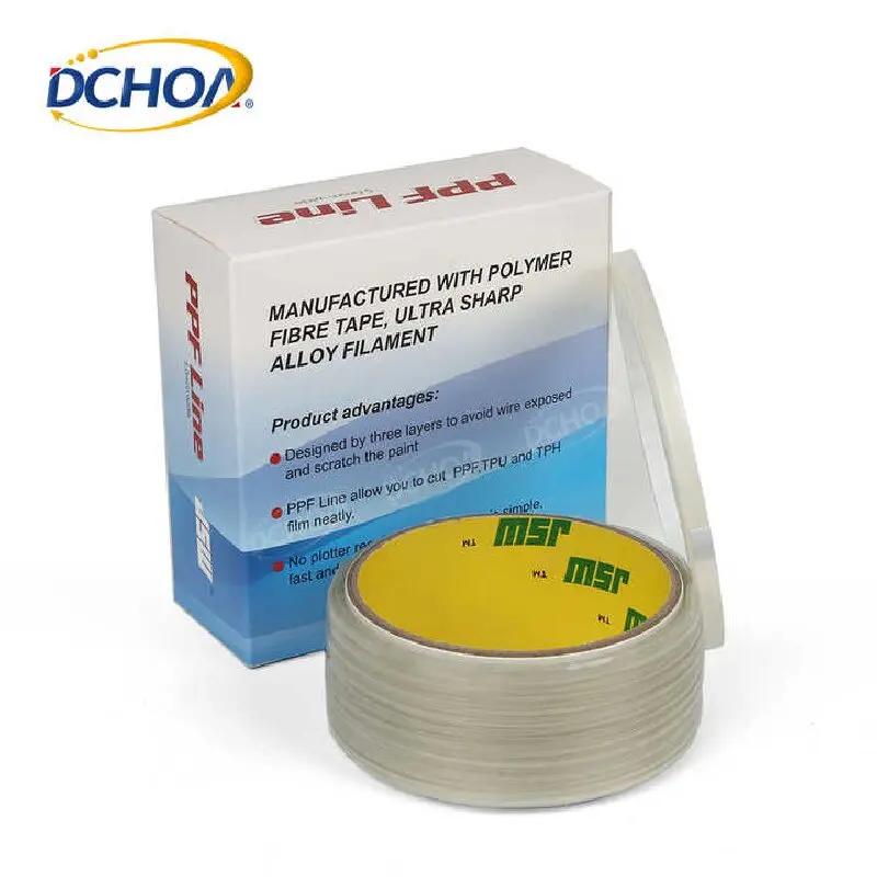 10/50m 길이 자동차 포장 비닐 디자인 라인 비닐 랩용 Knifeless 테이프 투명 투명 자동차 스티커 테이프 디자인 필름 라인