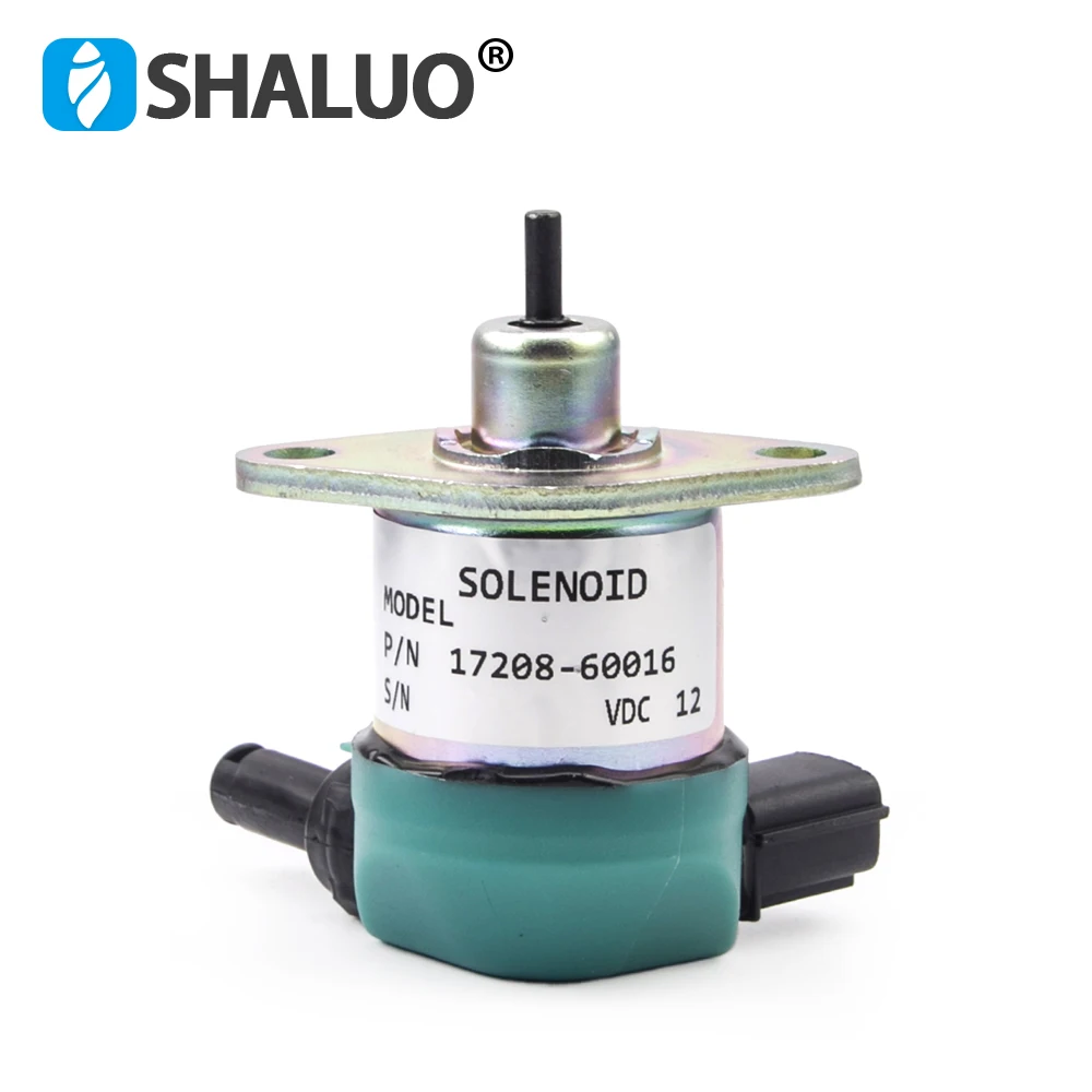 Kubota Combustível do Motor Desligamento da Válvula Solenóide Parar Solenóide Desligue Gerador dc 12v 24v D1005 D1105 D905 1720860016 17208-60015