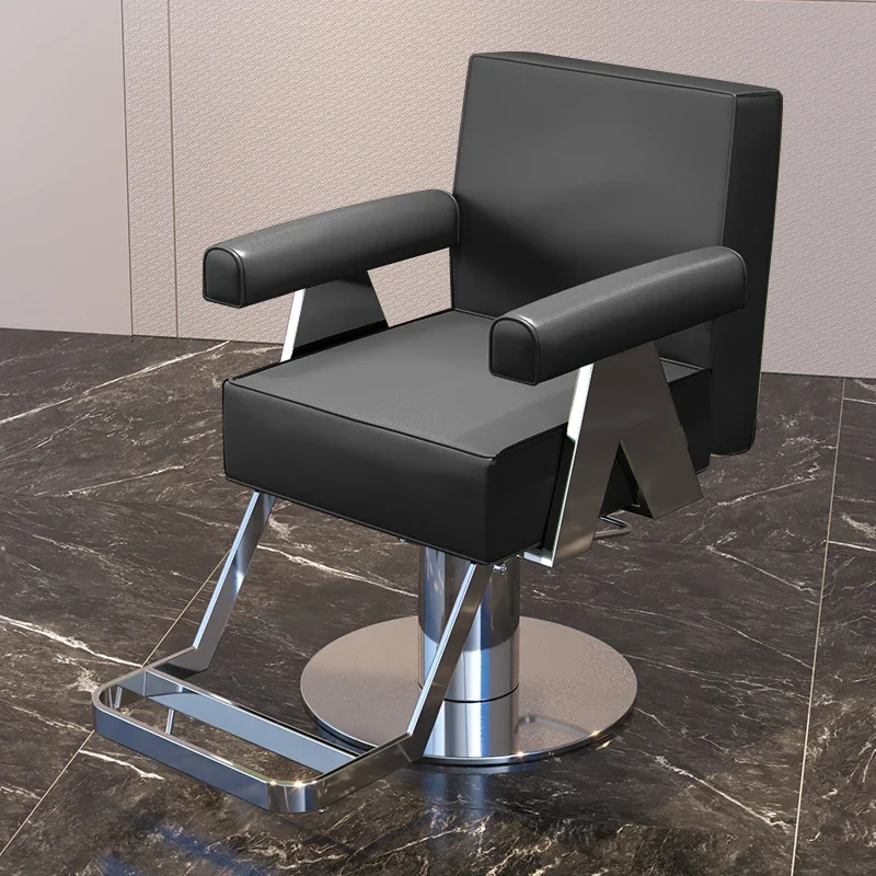 Beauty Salon Swivel Barber Chair Makeup Stool Luxury Cosmetic Barbershop Chair Hair Wash Modern Cadeira Ergonomica Furniture stool makeup barber chair pedicure swivel cosmetic shampoo barber chair lash beauty cadeira ergonomica barbershop furniture