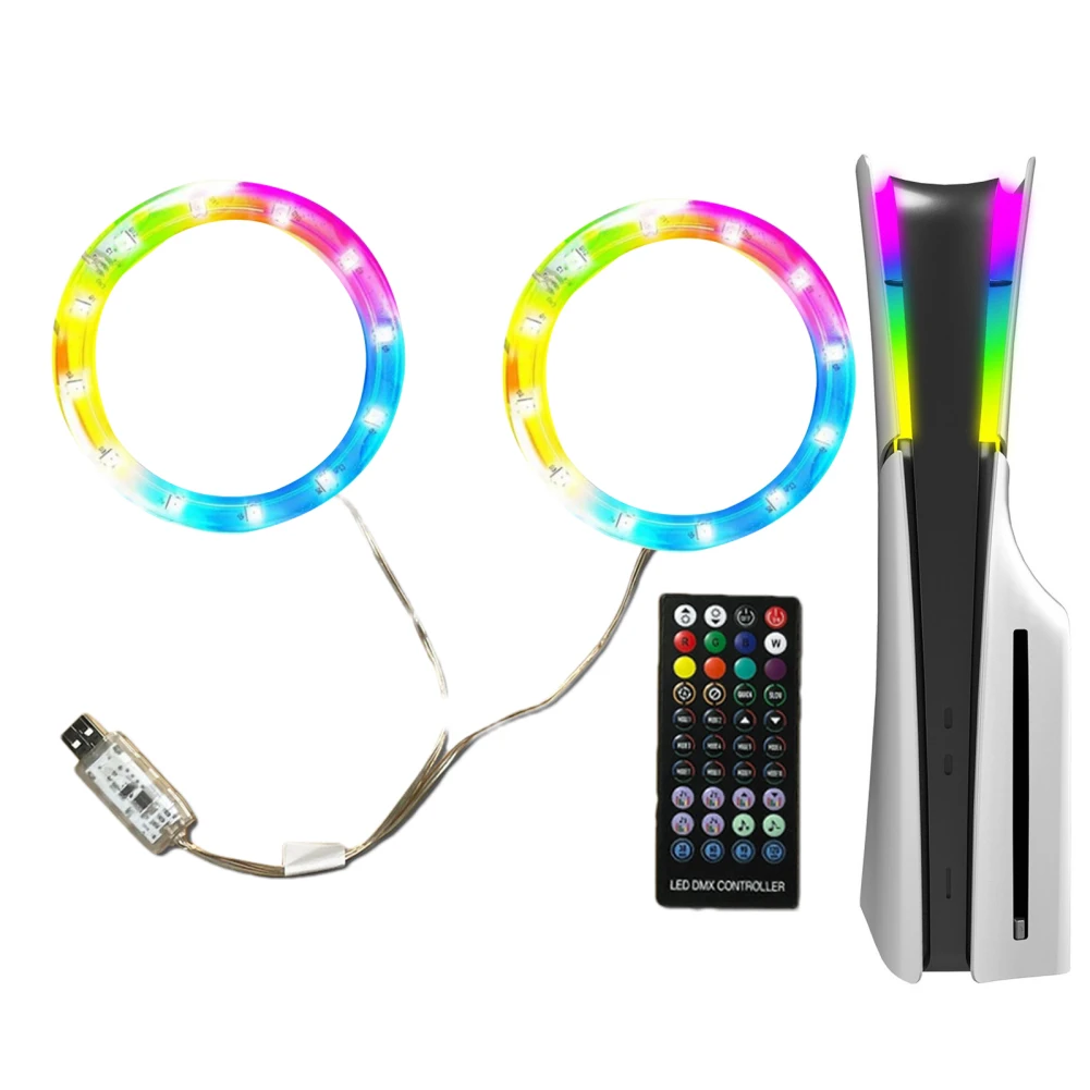 Striscia Luminosa Rgb Led Light Con 8 Colori 400 Effetti Di Luce Telecomando Decalcomania Decor Led Light Rgb Led Strip Light Per Ps5