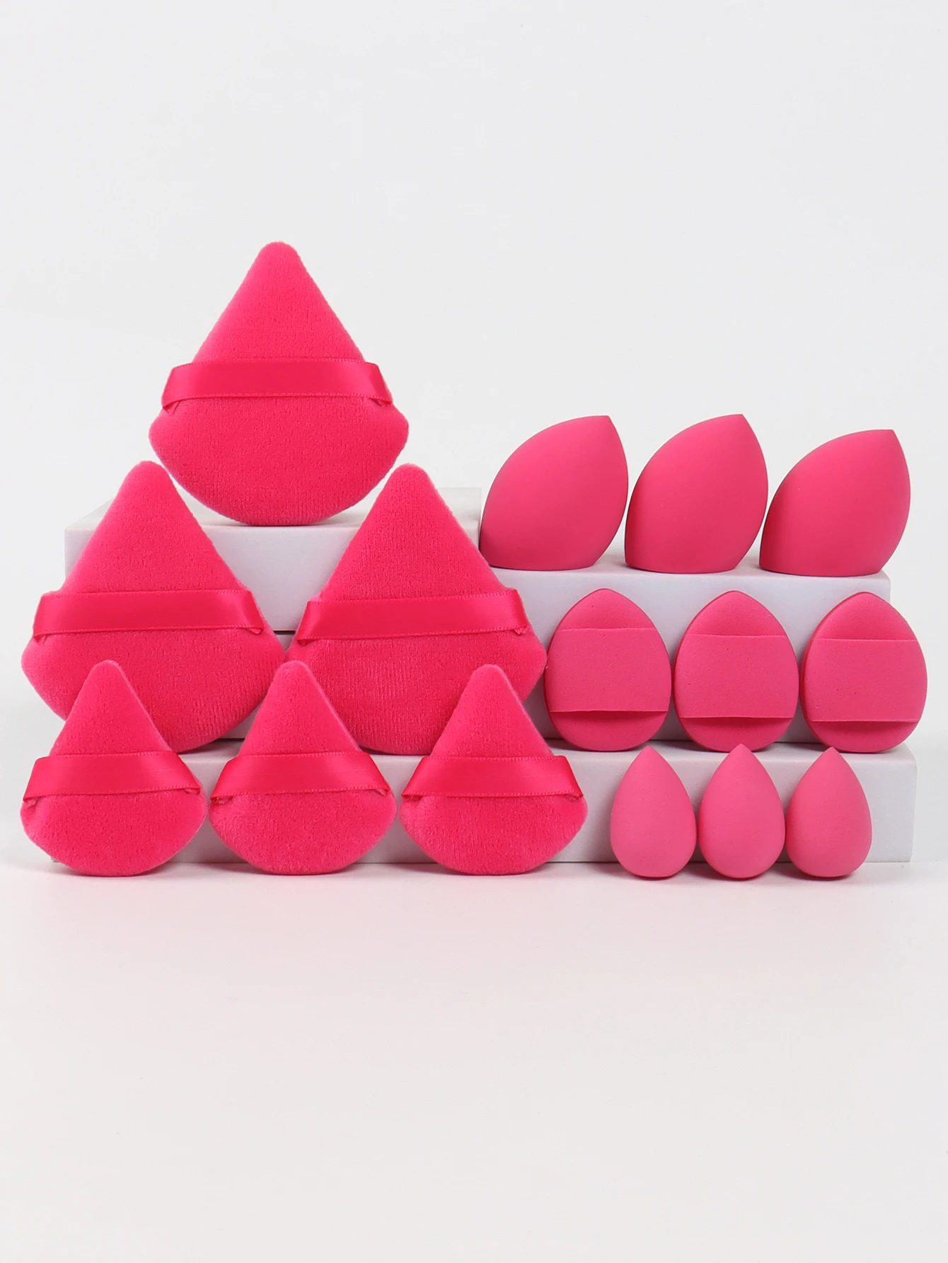 Multi Effect 15 Piece Set 3 Loose Powder Puffs&3 Mini Loose Powder Puffs&3 Medium-Sized Eggs&3 Mini Eggs&3 Air Cushions. Founda 4