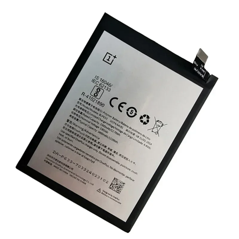 100% Original  For Oneplus 3T Battery High Quality 3400mAh BLP633 Replacement For Oneplus Three T Smartphone+Track Code