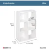 Decorative Home Stackable 6 Cube Cubeicals Organizer Storage Bookcase, with Hardware for Office, Bookcases 3