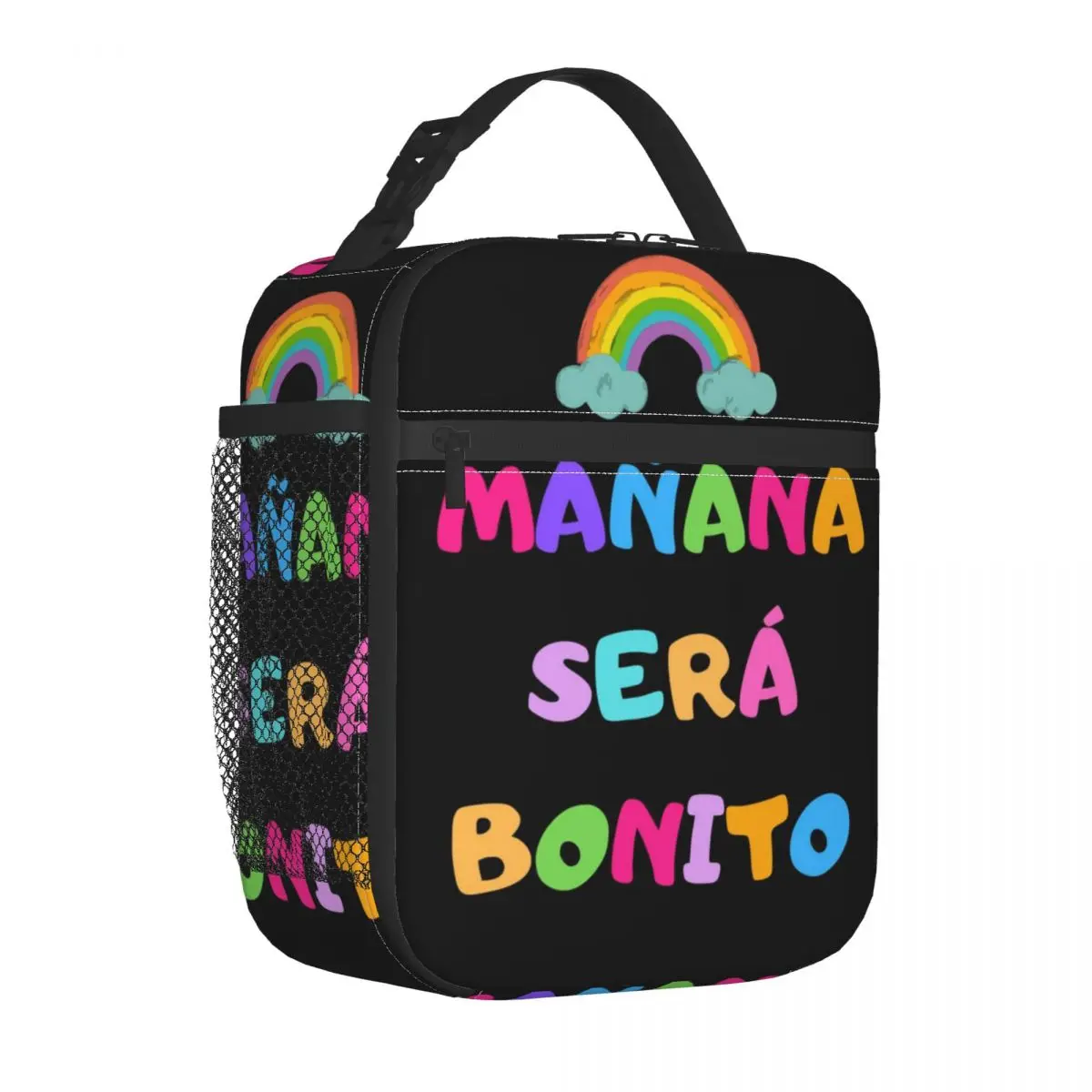 

Karol G Manana Sera Bonito Rainbow Insulated Lunch Bag Meal Container Cooler Bag Tote Lunch Box School Picnic Food Handbags