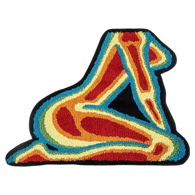 

Flocking Thermal Imaging Girl Soft Bedroom Carpet Funy Bedside Rug Non-Slip Baby Playmats Floor Mat Living Room Mats