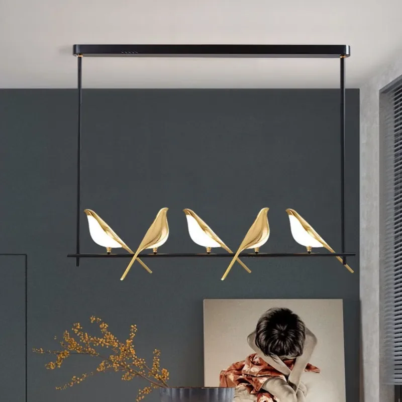 Pendant Lights Pendant Lamp Chandelier Lighting Magpie Bird Chandelier Animal Hanging Lamp Children's Room Droplight Modren Style Pendant Light For Home Decor Appliances