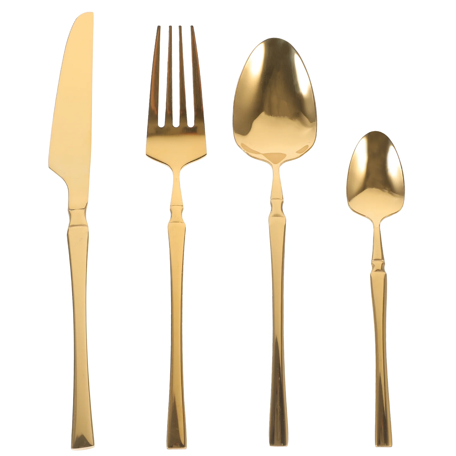 

1 Set of Stainless Steel Flatware Cutlery Fork Spoon Dessert Spoon Fork Western Tableware