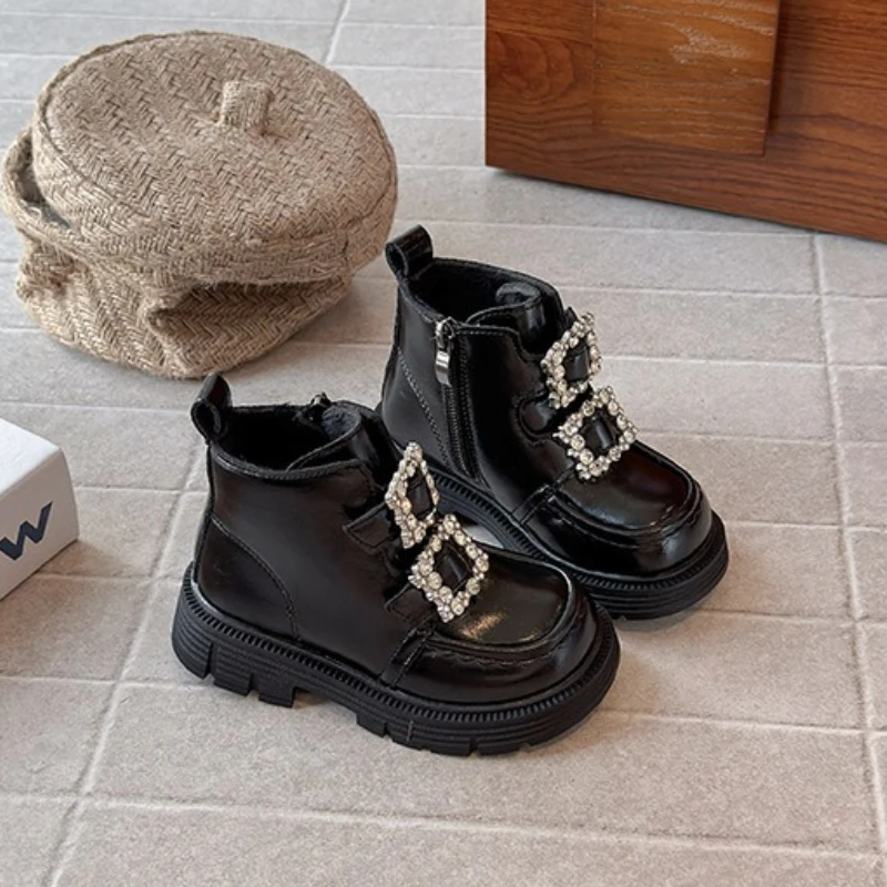 Girls Soft Bottom Anti Slip Boots Kids Fashion Shoes