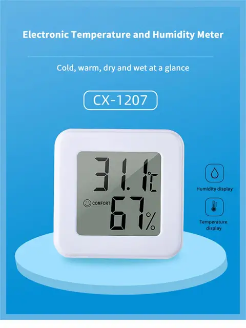 Termometro Igrometro Digitale | Misura Temperatura E Umidità | Per Interni, Serra, Cella | Display LCD - Foto 6