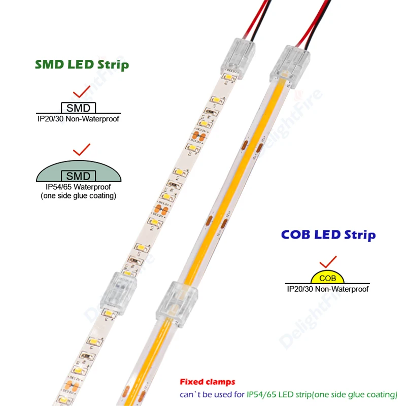 Led Strip Connectors 2pin 8mm 10mm 4pin