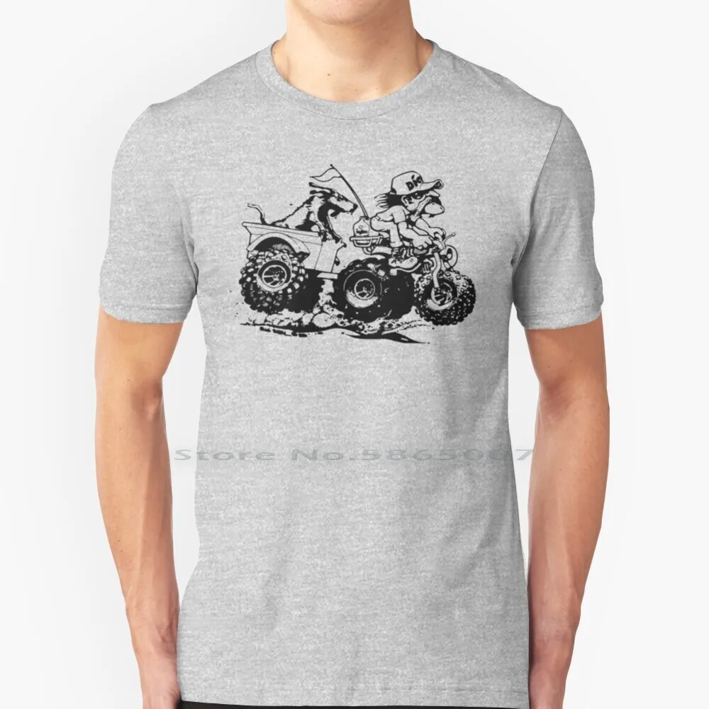 Trike Trailer And Dog T Shirt Cotton 6Xl Trike Three Wheeler Atc 3 Wheeler Moto Vintage Vintage Bike