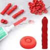 2pcs Caulk Cap Glass Glue Tip Sealing Cap Barrel Glue Mouth Protective Cover For Sealing And Preserving Leakproof Sleeve 1