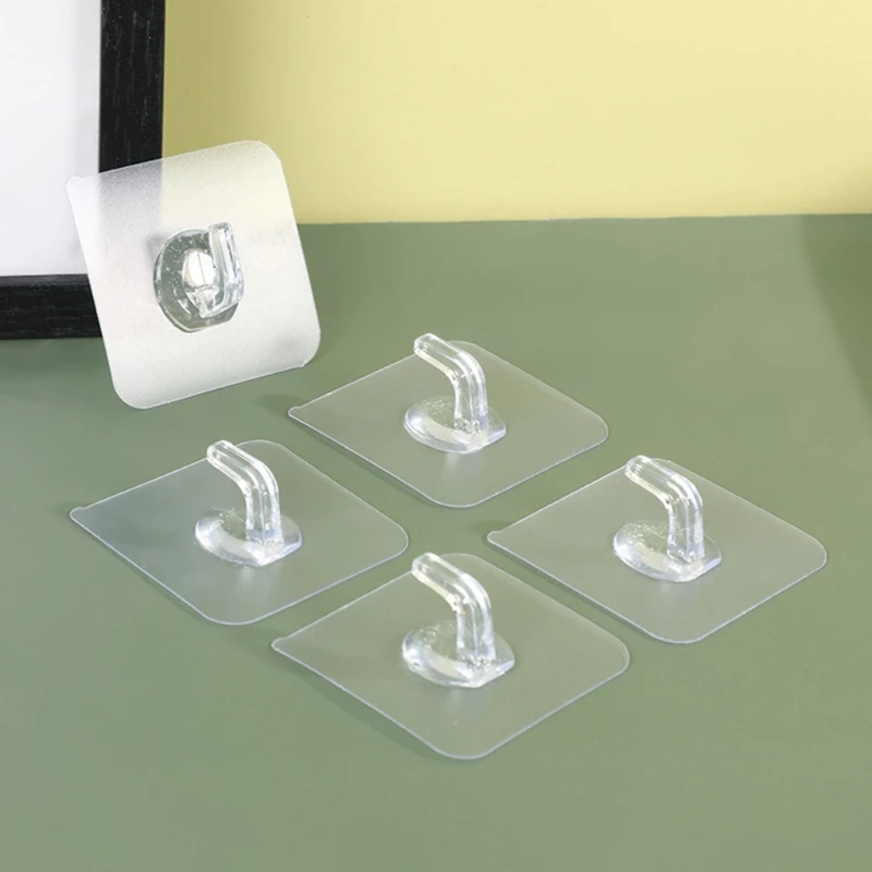 

10 Pack Wall Mount Hooks Convenient Self Adhesive Hook Sturdy On Hooks Bedroom Clothing Hooks Bathroom Hooks