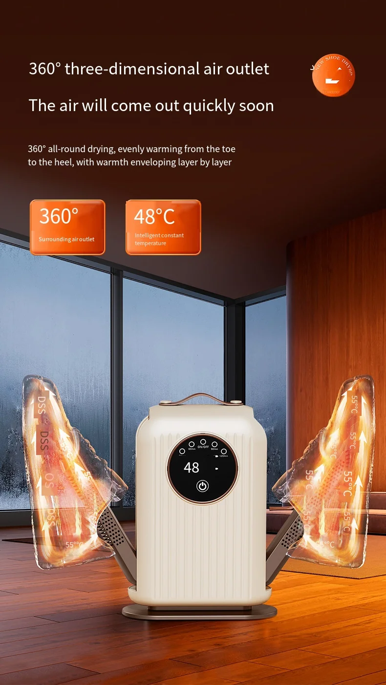 Description Picture 5 of itemSmart Electric Shoe Dryer Multifunctional Sock Deodorizer Sterilizer Heater Dehumidifier New Home Essential for Footwear Care