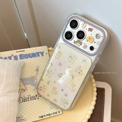 Fashion Retro Pink & Brown Polka Dot with Bow and Star Bear Pattern Lens Protective Cover Case - iPhone 18 Pro (HDMM)
