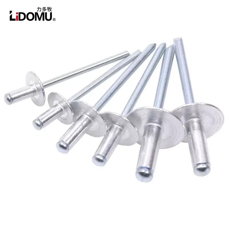 30/50pcs hliník velký příruba hlava zaslepený nýty dřít dekorace pop dráp aluminium nýt