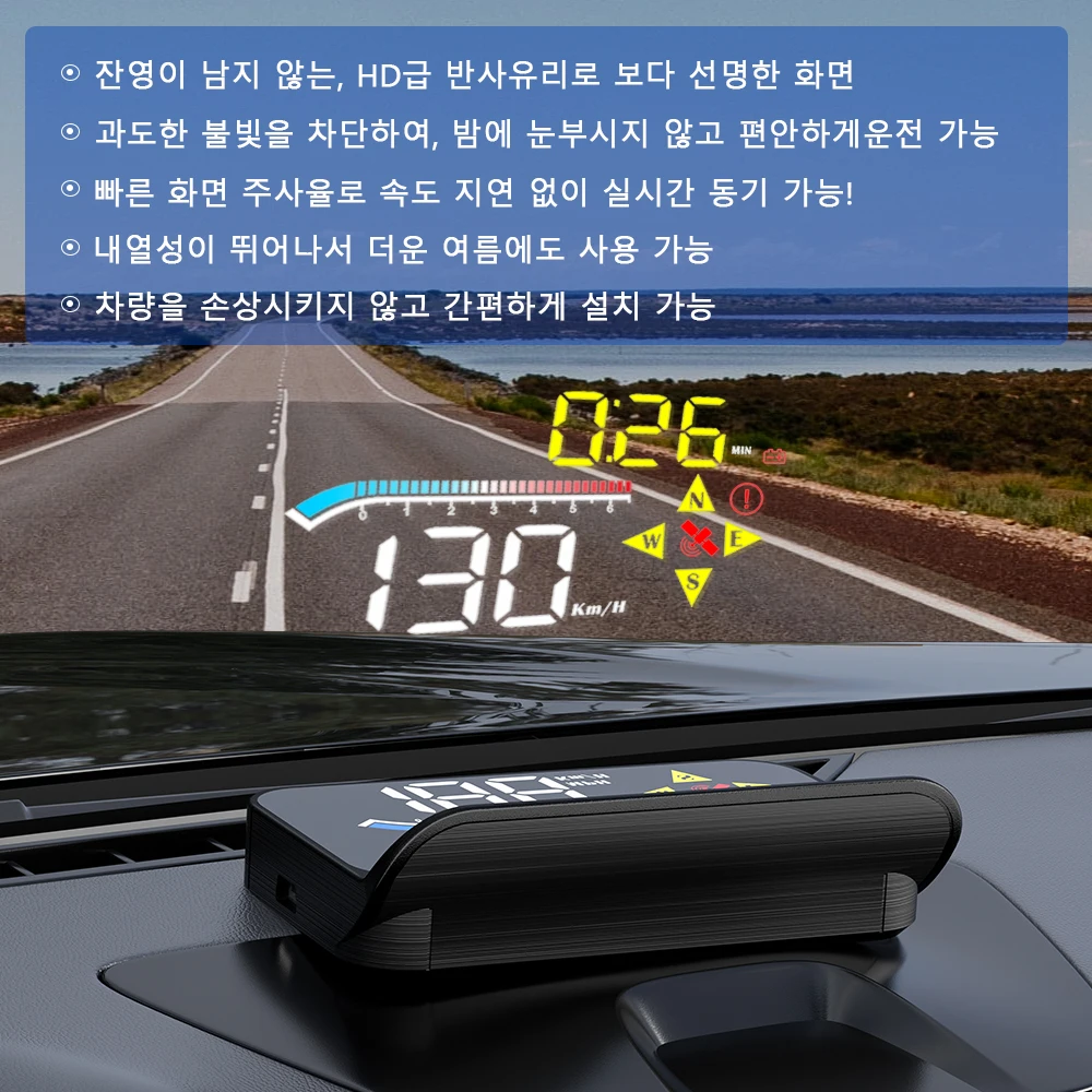 Geyiren GPS  ÷ ڵ HUD  ӵ ,  ӵ,  ˸, M17 OBD2, KMH MPH RPM