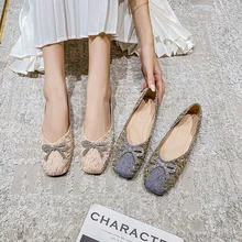 

Fashion Metal Buckle Shoes Women Slip On Ballet Flats Casual Shoes Female Flat Ballerina Low Heel Soft Shoe Big Size 35-43 mujer