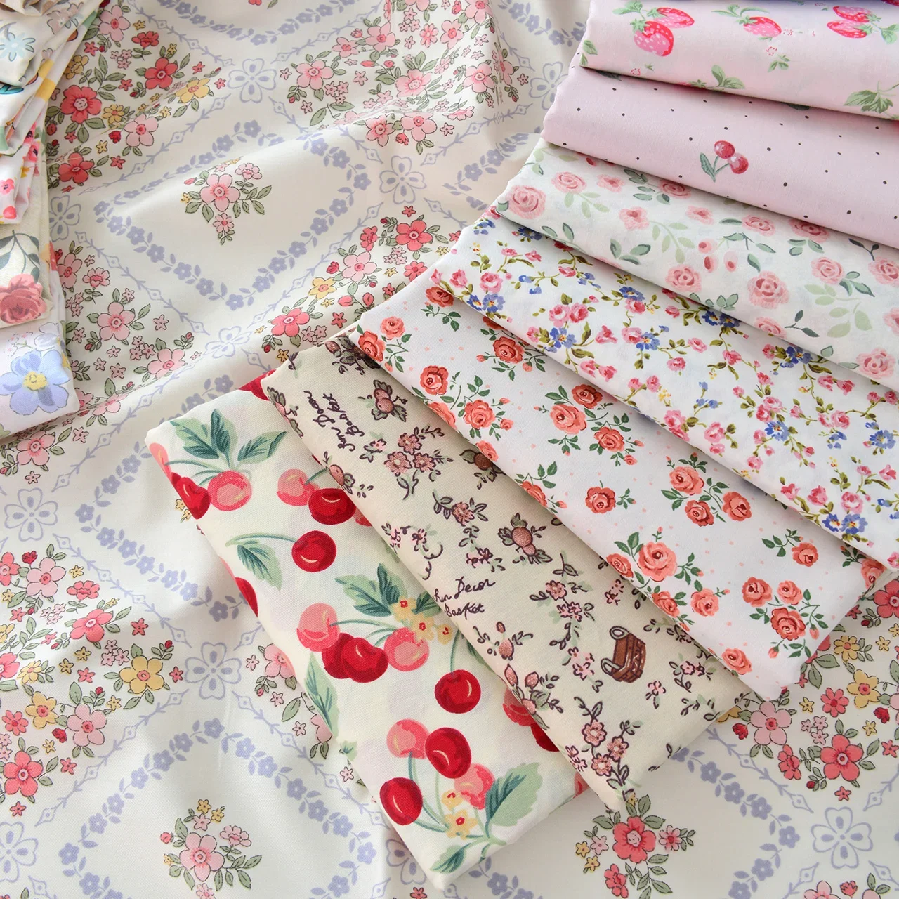 Cotton Floral Twill Fabric 3