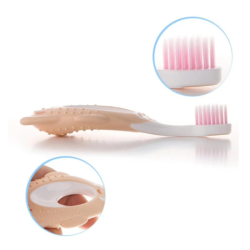 Kids Cartoon Baby Soft-bristled Toothbrush Children Teeth Training Mouth Clean Penguin Shape baby toothbrush
