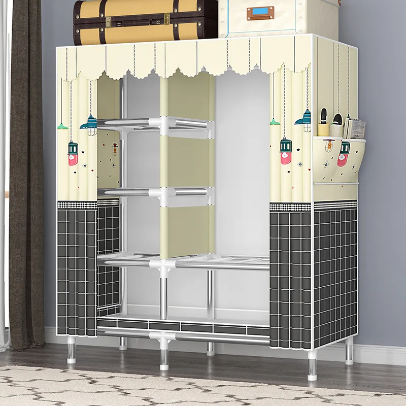 تجميع الملابس النسيجية الاقتصادية المحمولة خزانة غ...