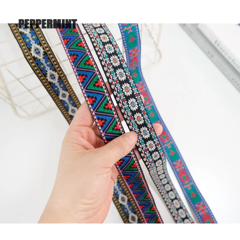 Ethnic Embroidered Yard Ribbon  Embroidered Ribbon Lace Ethnic - 2yard  1.2-2cm - Aliexpress