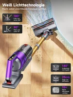 Aspirateur sans fil Tdyon Nova 680W 70000PA, autonomie de 75 minutes, batterie amovible, recharge murale autonome, pour poils d'animaux, tapis et maison 2