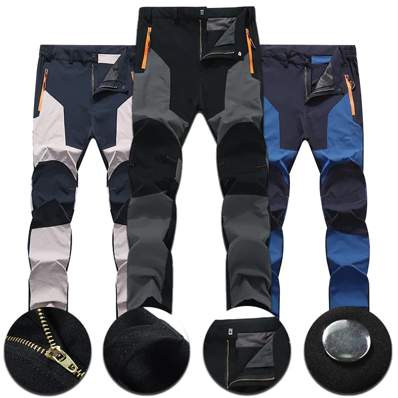 

Men's Hiking Pants Camping Trousers Casual Breathable Running Men Thin Elasticity Quick Dry Outdoor Fishing Pants