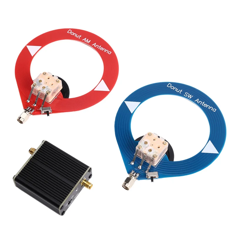 도넛 중파 단파 AM MW/SW 안테나 미니 링 소형 루프 안테나 SMA 5V/50Ω 5DB 4Mhz-24Mhz 5W 단파 AM 중파